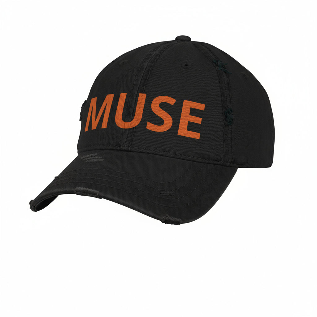 "MUSE"  Women's Distressed Sports Cap