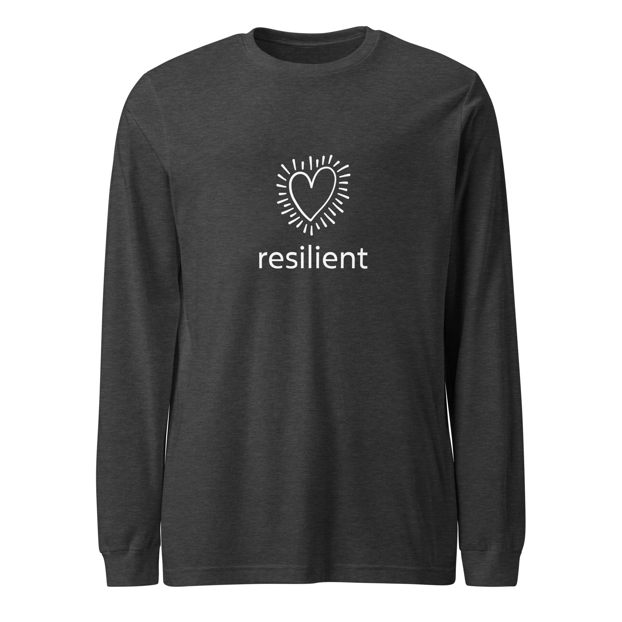 "resilient"  Women's Long Sleeve Statement Tee