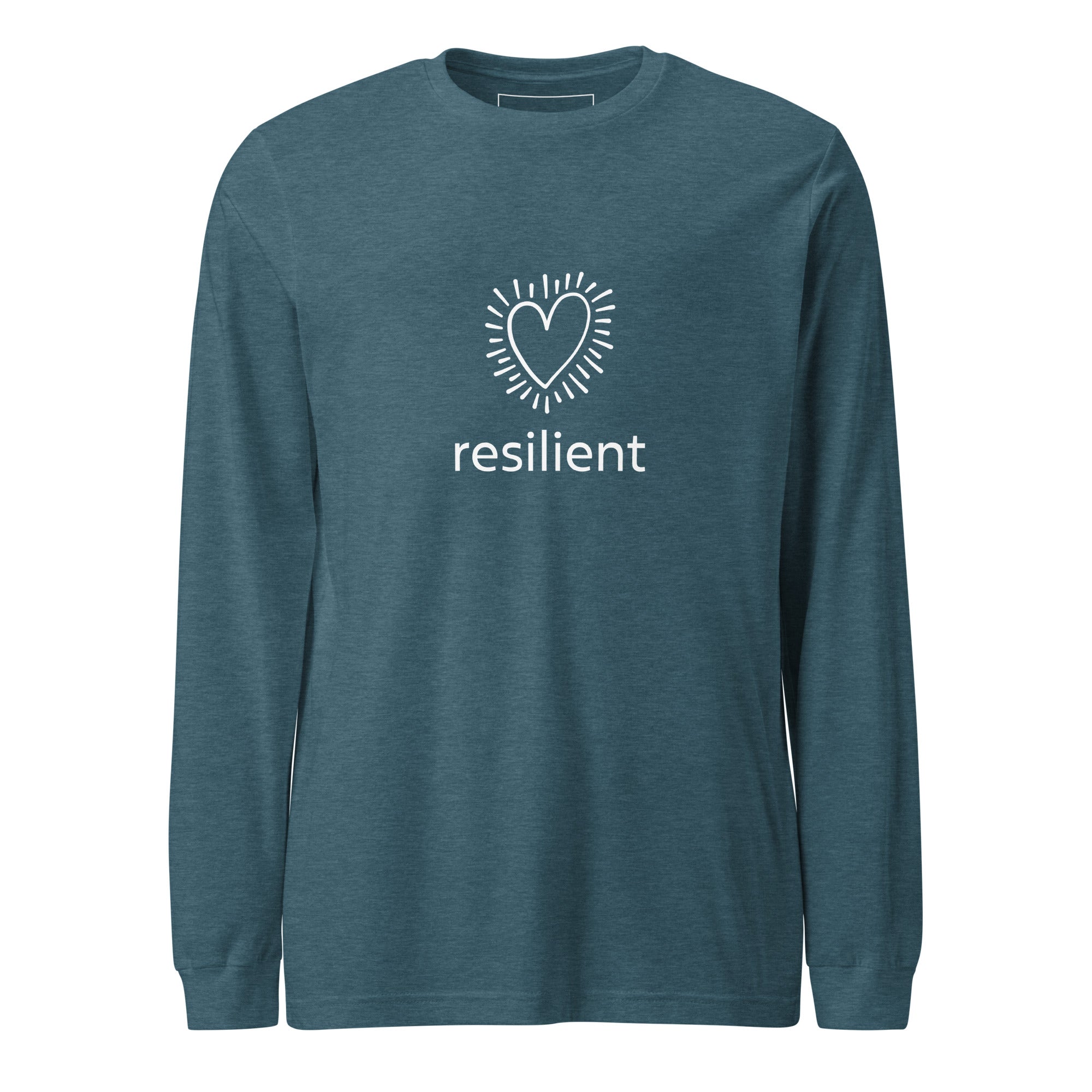 "resilient"  Women's Long Sleeve Statement Tee