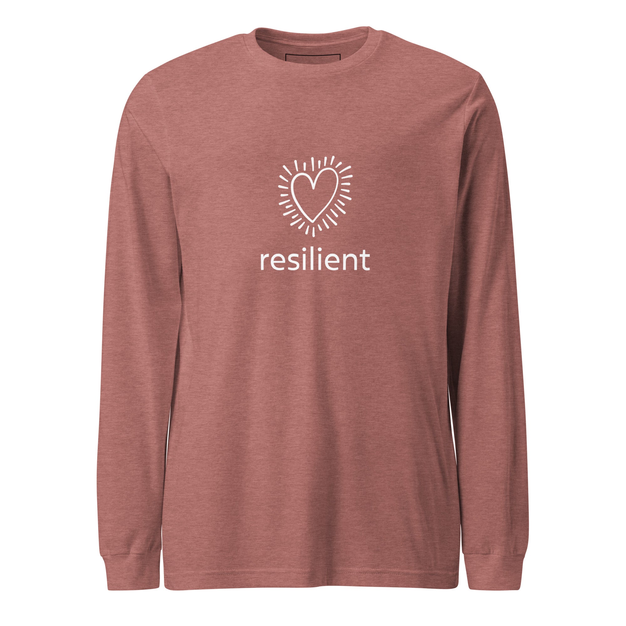 "resilient"  Women's Long Sleeve Statement Tee