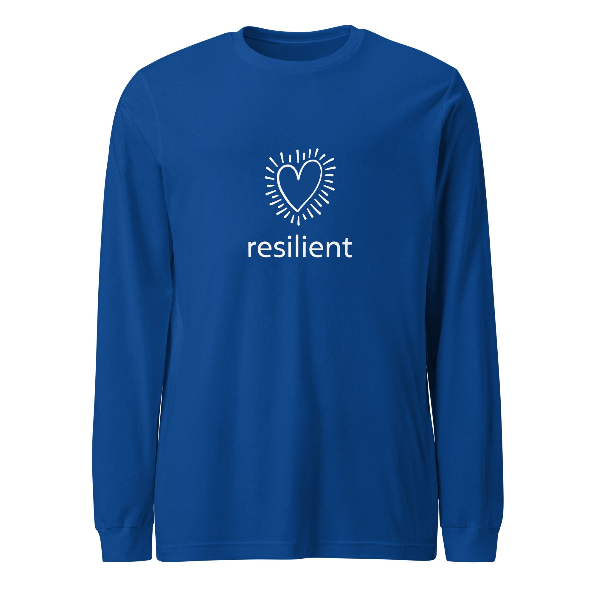 "resilient"  Women's Long Sleeve Statement Tee